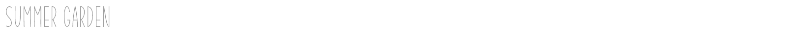 Summer Garden font preview